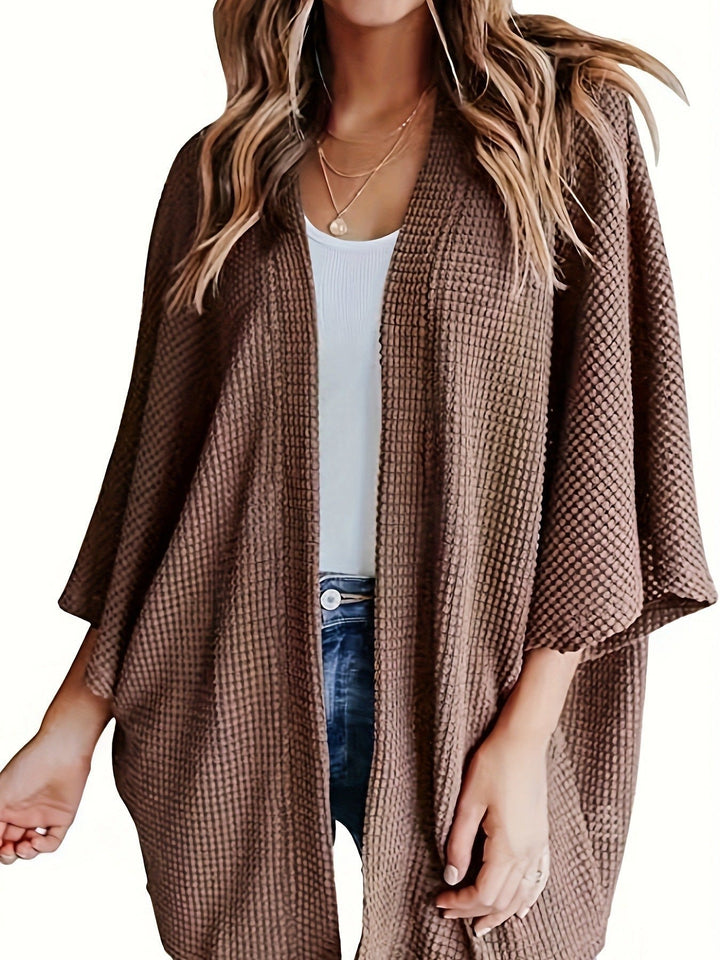 Nadia | Cardigan Donna Kimono Aperto con Maniche Pipistrello
