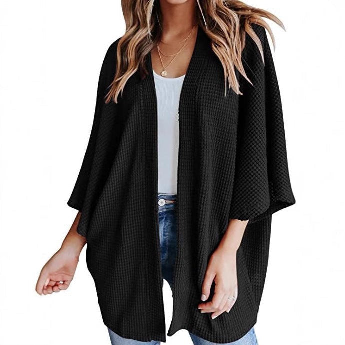 Nadia | Cardigan Donna Kimono Aperto con Maniche Pipistrello