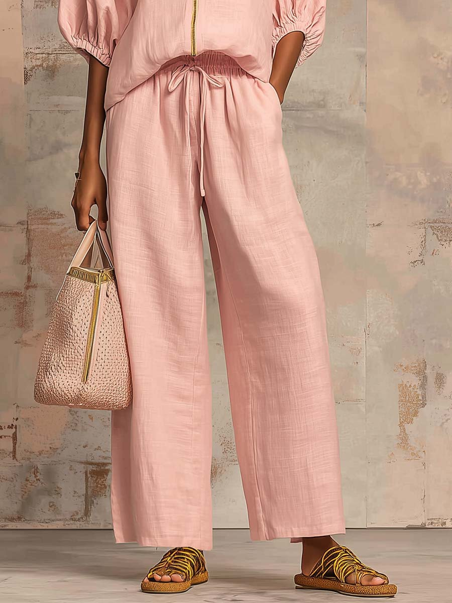 Mia | Completo Donna Casual Chic Autunno Inverno con Blusa e Pantaloni