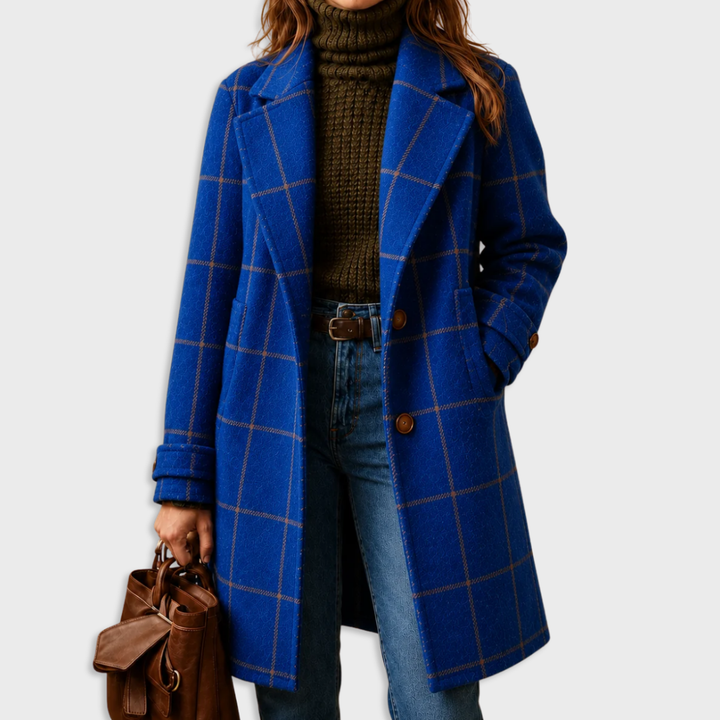 Rosa | Cappotto Donna Elegante con Cintura e Collo a Revers