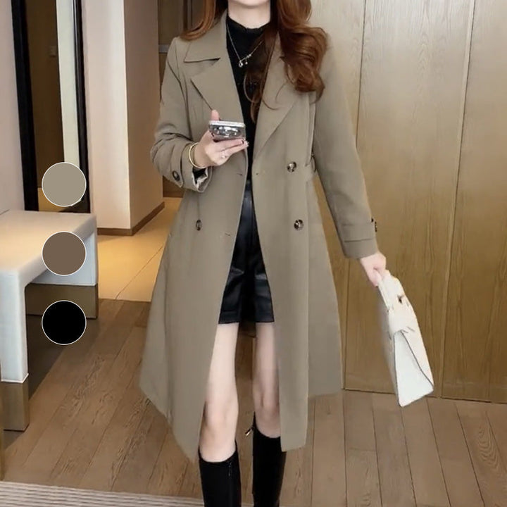 Celia | Trench Donna Lungo con Colletto Classico