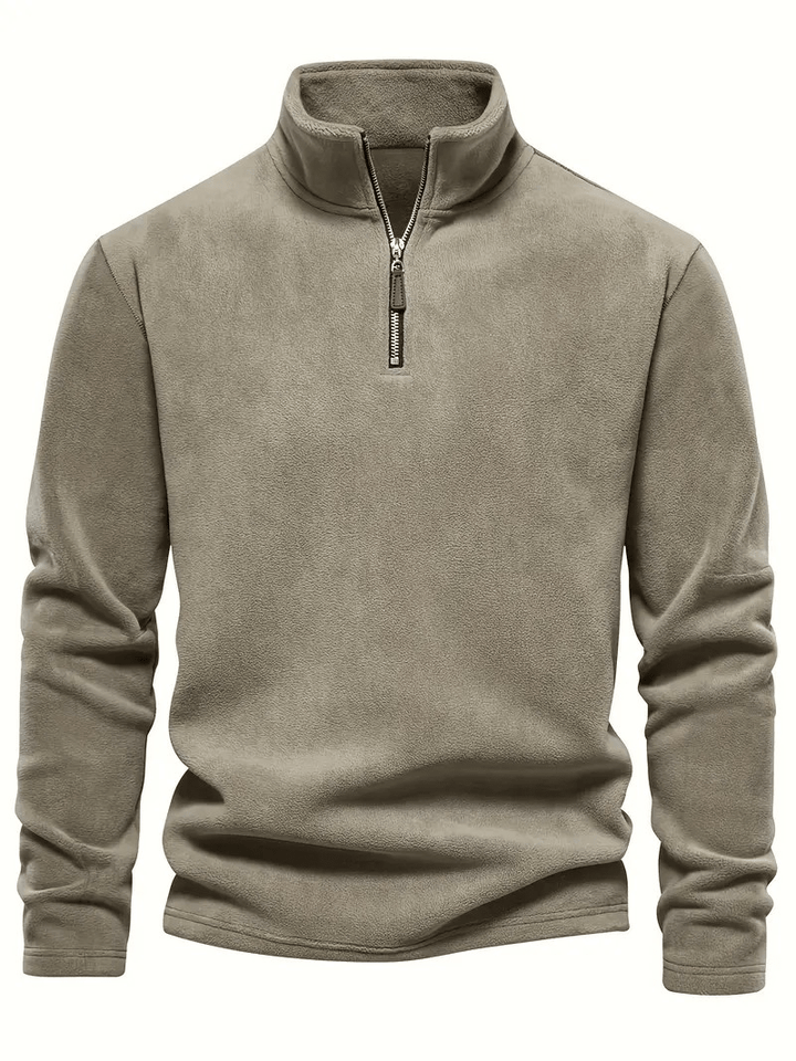 Loris | Maglione Uomo con Zip a Quarto e Vestibilità Rilassata