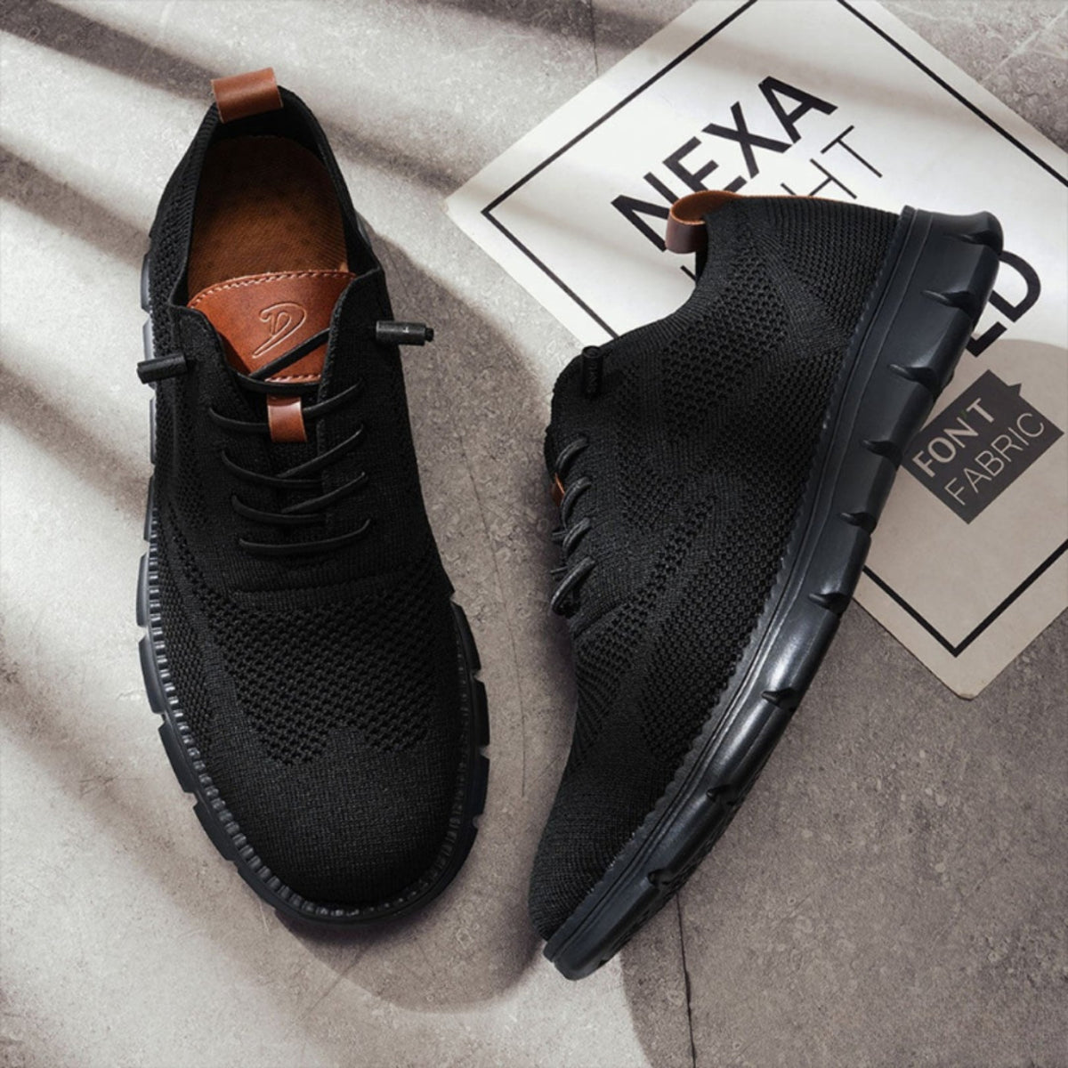 Adriano | Sneakers Uomo in Maglia con Lacci