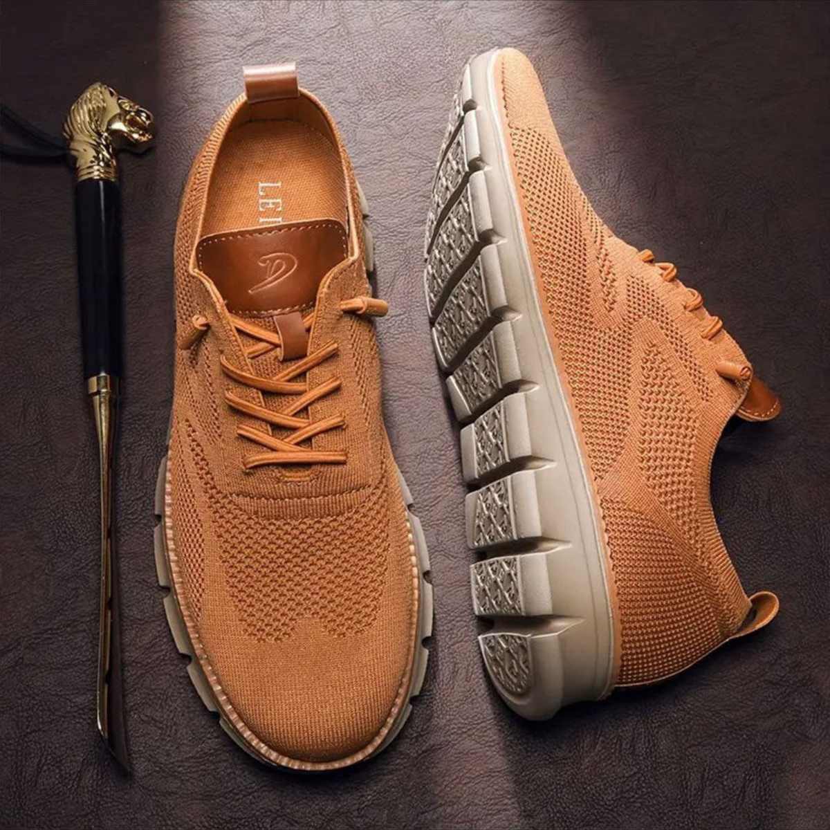 Adriano | Sneakers Uomo in Maglia con Lacci